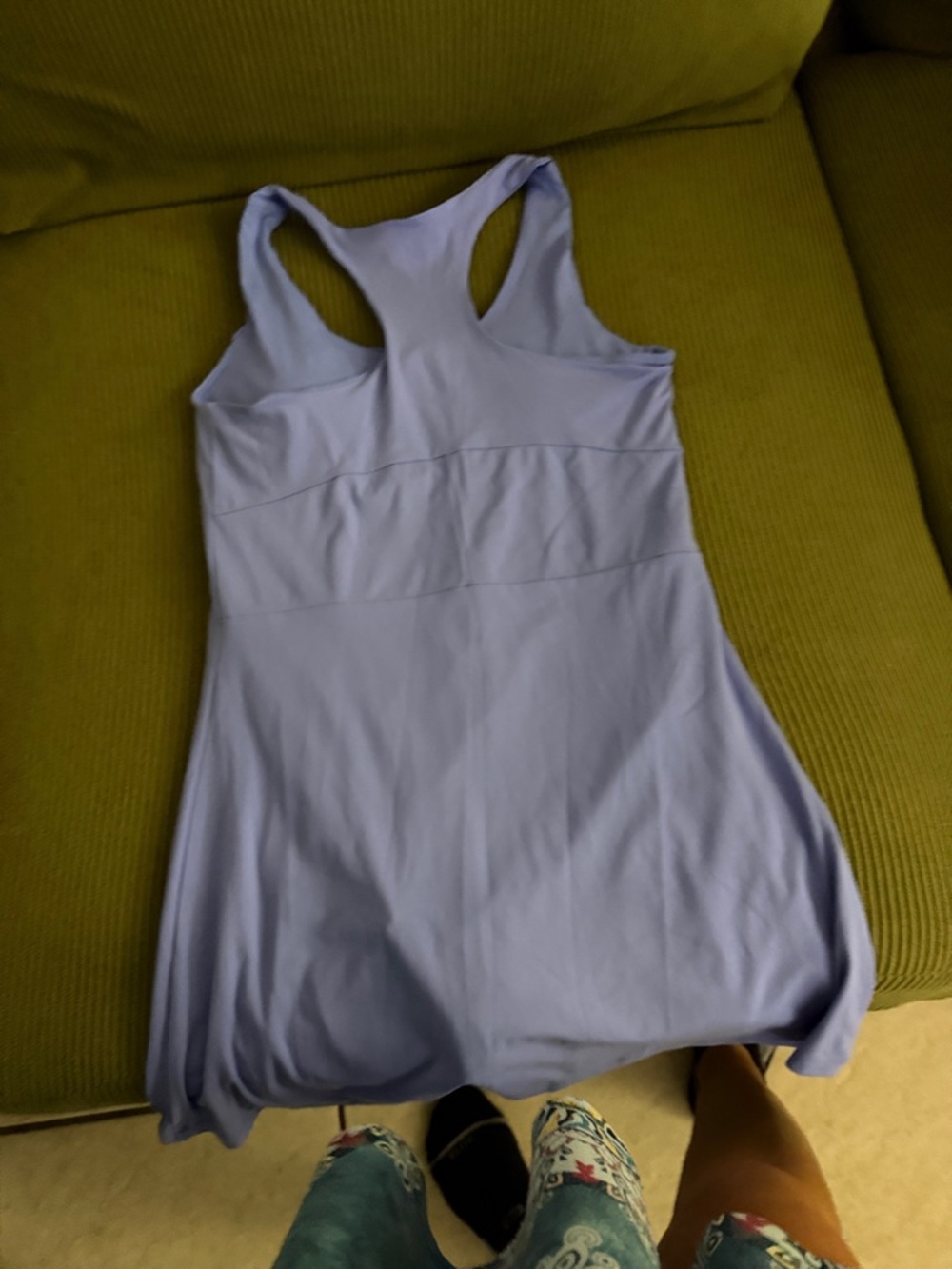 Periwinkle Racerback Performance Tank Top - Picture 2 of 4